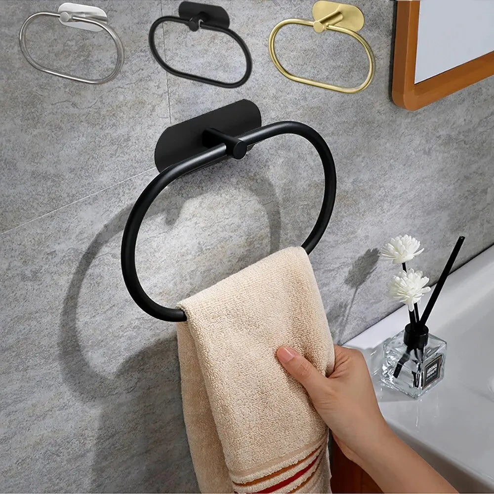 Stainless Steel Towel Holder (Self-adhesive)