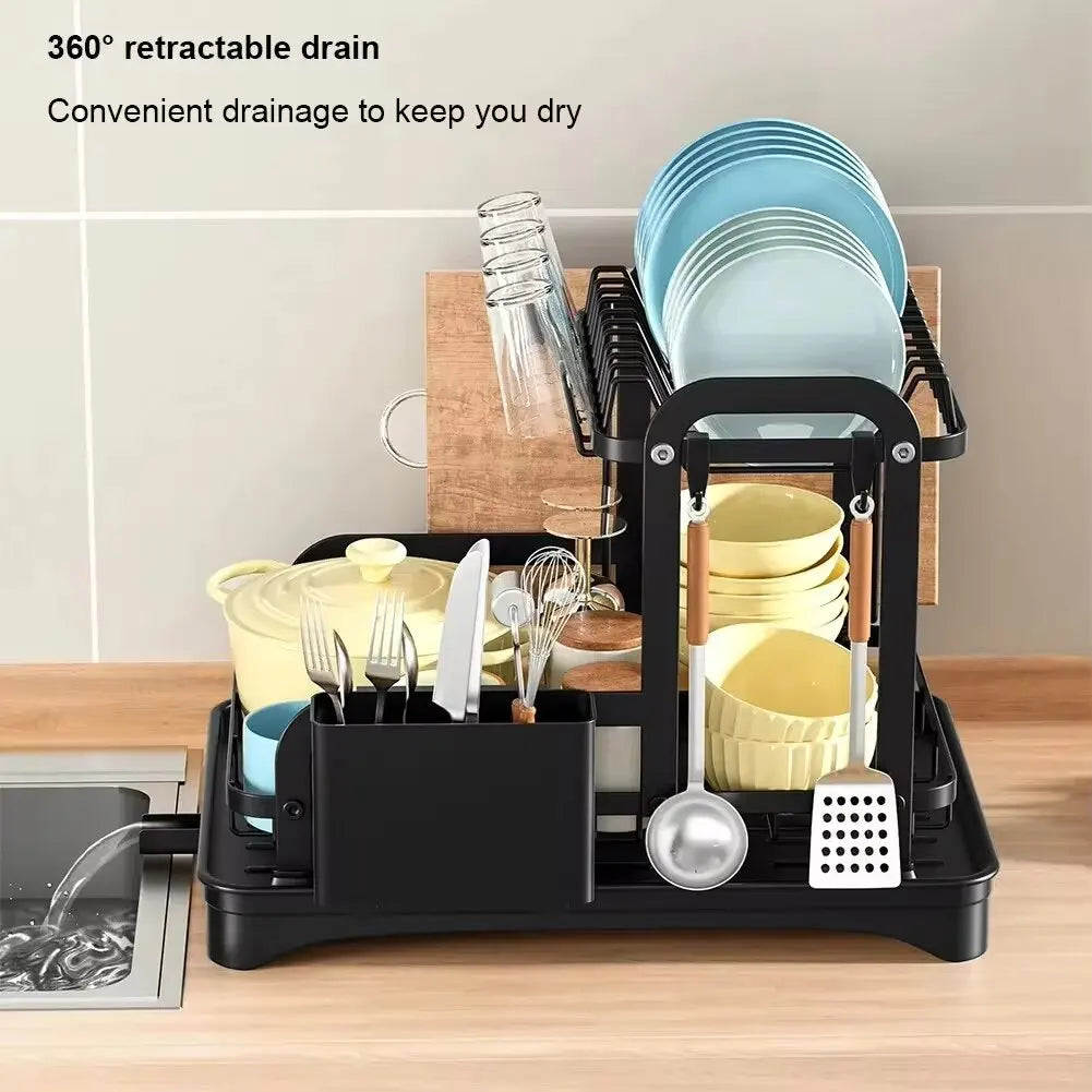 2 Tier Dish Organizer Drainboard