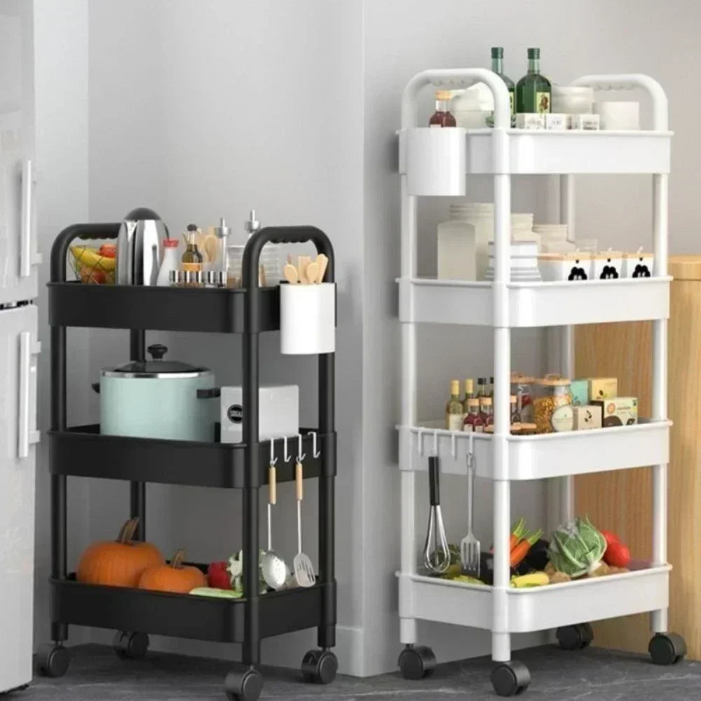 Mobile Storage Rack Trolley Organizer