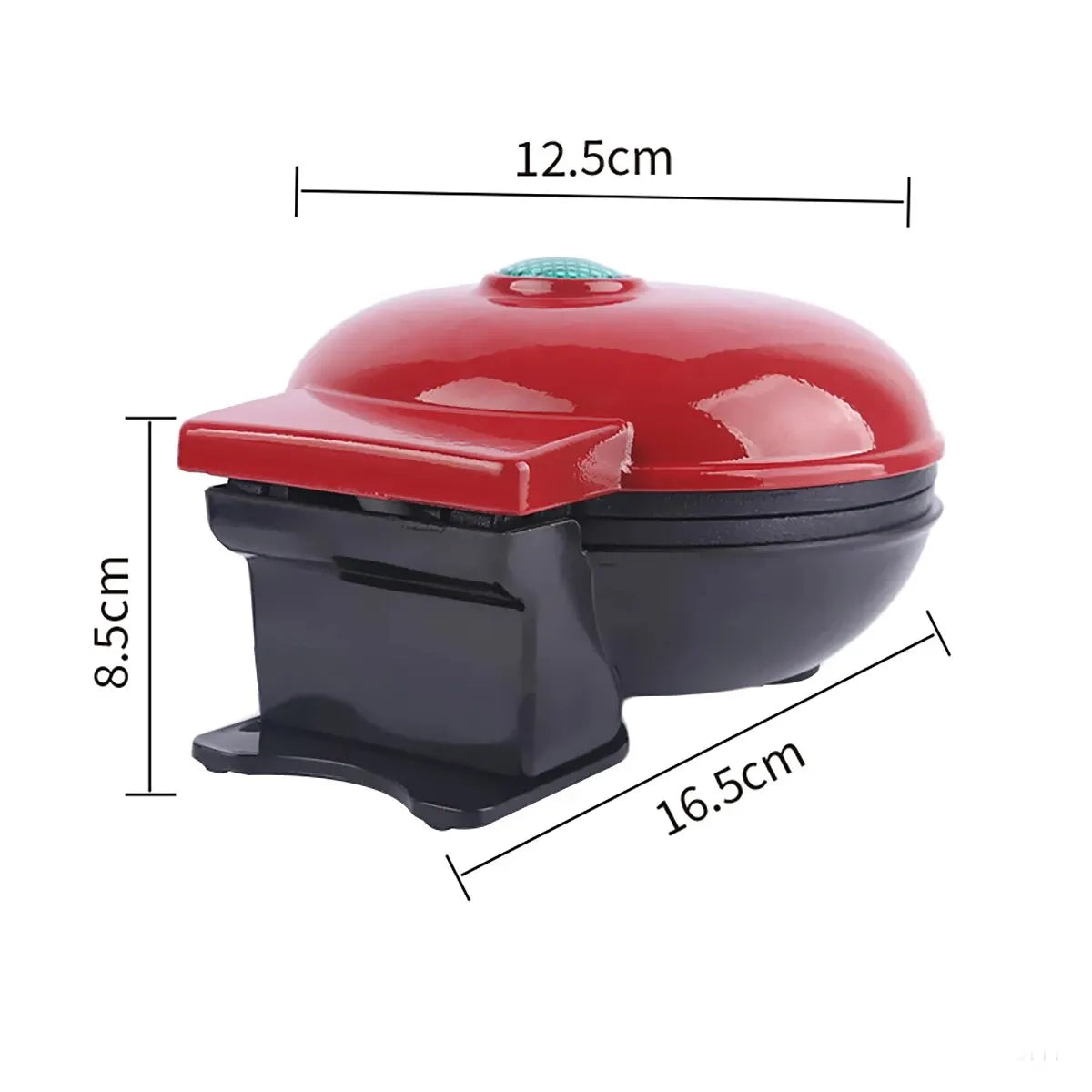 Mini Waffle Maker With A Non-Stick Surface