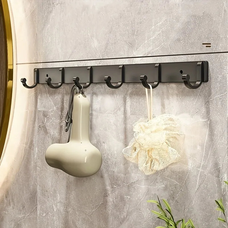 Space Aluminum Hook For Kitchen And Bathroom