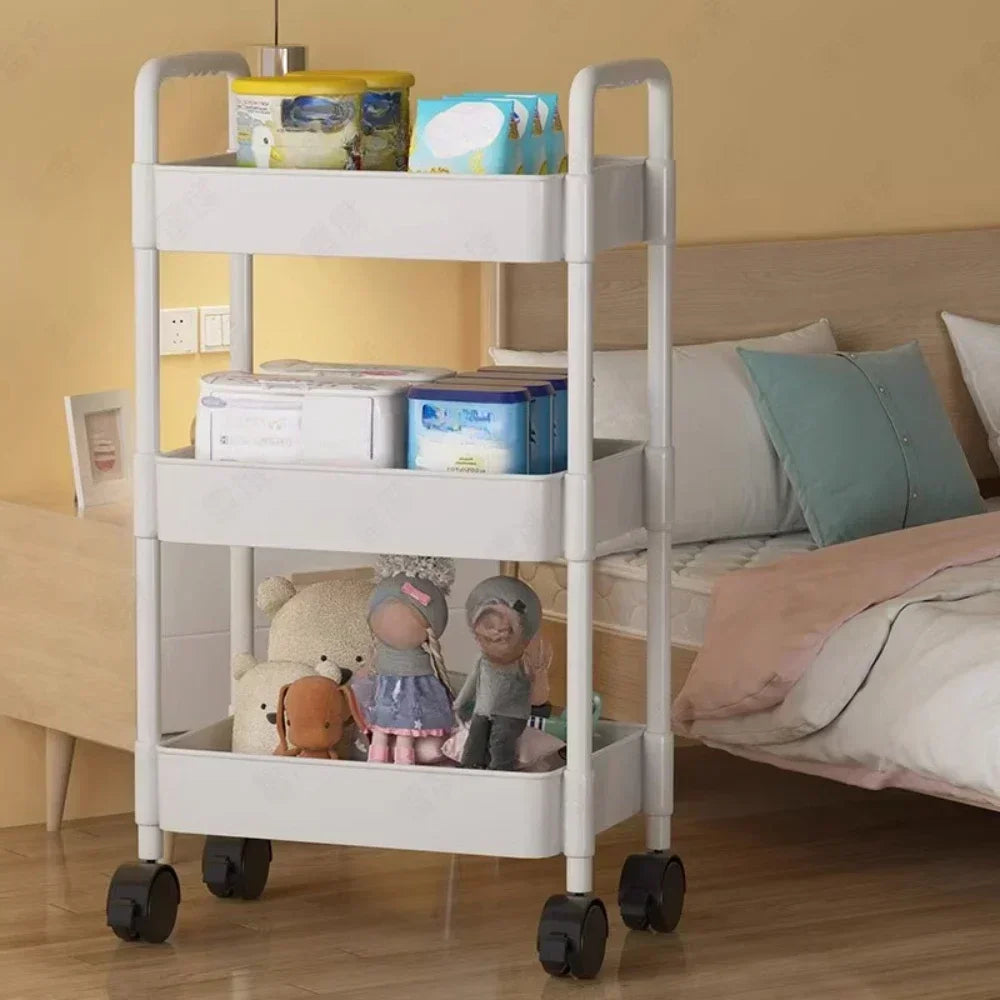 Mobile Storage Rack Trolley Organizer