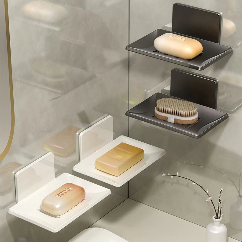 Aluminum Alloy Bathroom Soap Dish With Drain