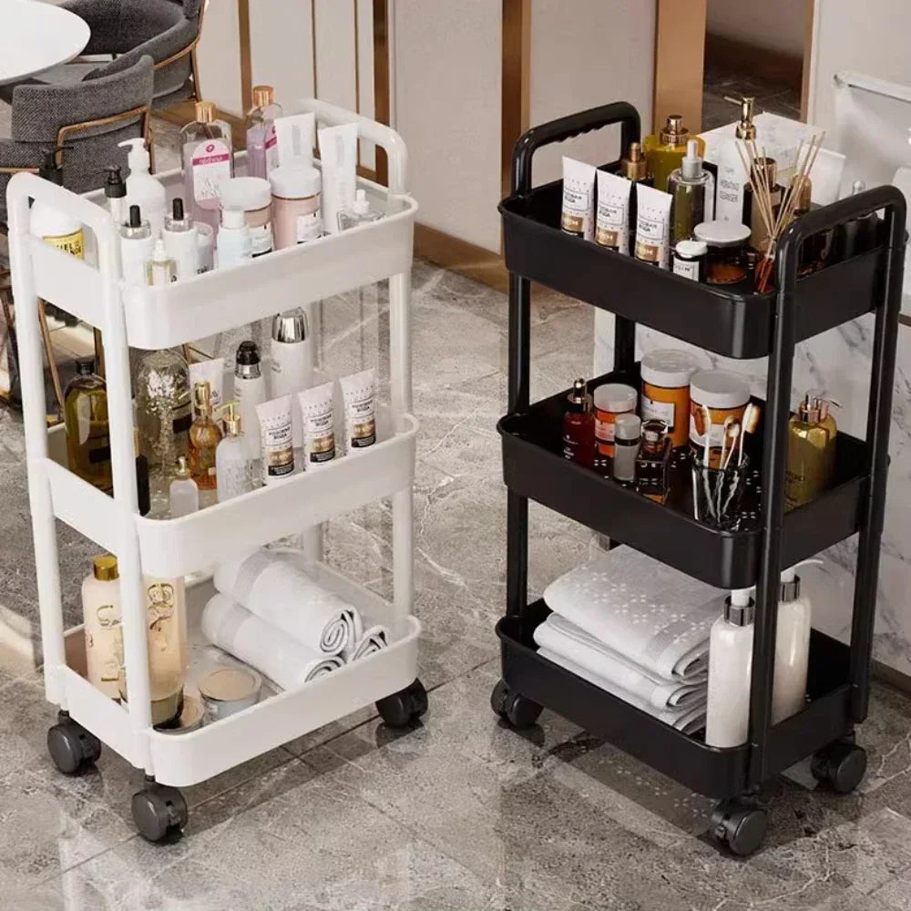 Mobile Storage Rack Trolley Organizer